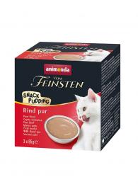 Animonda Multipack Vom Feinsten Cat Adult Snack-puding hovězí pro kočky 3x85 g