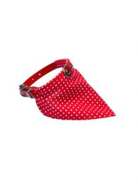 BafPet Obojek+bavlněný šátek červený