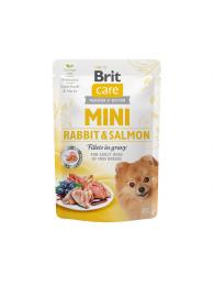 Brit Care Mini Rabbit & Salmon Fillets in Gravy 85 g