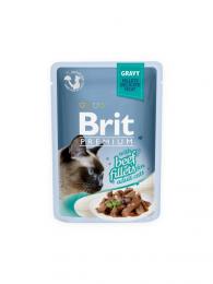 Brit Premium Cat Delicate Fillets in Gravy with Beef 85 g