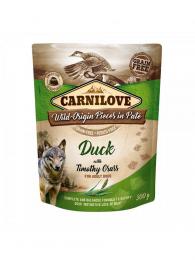 Carnilove Dog Pouch Paté Duck with Timothy Grass 300 g