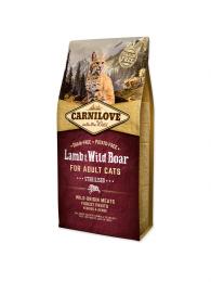 Carnilove Lamb & Wild Boar for Adult Cats Sterilised 6 kg