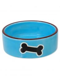 Dog Fantasy Keramická miska potisk kost modrá 12.5x4.5 cm 0.29 l