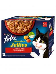 Felix Sensations Jellies výběr v ochuceném želé 24x85 g