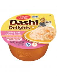 Inaba Churu Cat Dashi Delights kuře s lososem 70 g