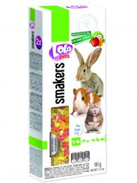 LOLOPets Smakers 2 klasy ovocné pro hlodavce 90 g