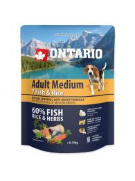 Ontario Adult Medium Fish & Rice 750 g