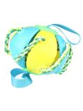 Hračka Outdoor Interactive Frisbee Training Soccer tyrkysová+žlutá 14,5x14,5x14 cm