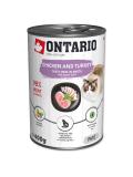 Ontario konzerva Chicken, Turkey, Salmon oil 400 g